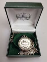 RMS Titanic Pewter Pocket Watch & Chain