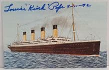 RMS Titanic Related Photographs & Autographs