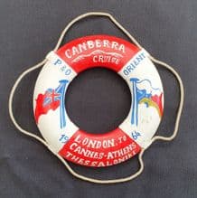 SS Canberra Souvenir Life Ring 1964 Mediterranean Cruise
