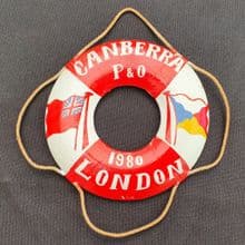 SS Canberra Souvenir Life Ring 1980 London