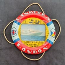 SS Canberra Souvenir Life Ring 1984 Australian Cruise