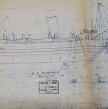 SS Naronic Rigging Plan