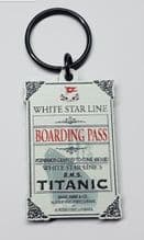 Titanic 'Boarding Pass' Keyring