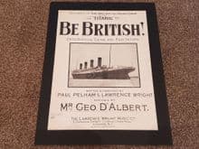 Titanic Sheet Music - "Be British"