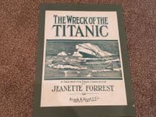 Titanic Sheet Music - "The Wreck of the Titanic"
