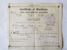 Titanic Victim Frederick Wormold ‘Certificate of Discharge’