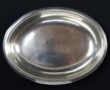 White Star Line 3rd Class Oval Silver Serving Dish