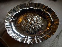 White Star Line Silver Oval Fruit Dish