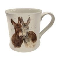 Bree Merryn Ceramic Countryside Jack & Diane Donkey Friends Tea/Coffee Boxed Mug 8.5x8cm