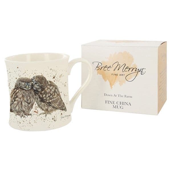 Bree Merryn Ceramic Posh & Pecks Owl Tea/Coffee Boxed Mug 8.5x8cm