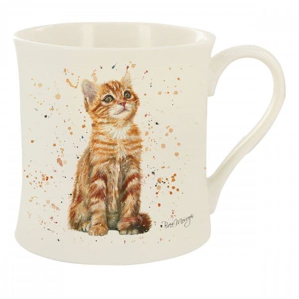 Bree Merryn Fine China Pumpkin Ginger Cat Tea/Coffee Boxed Mug 8.5x8cm