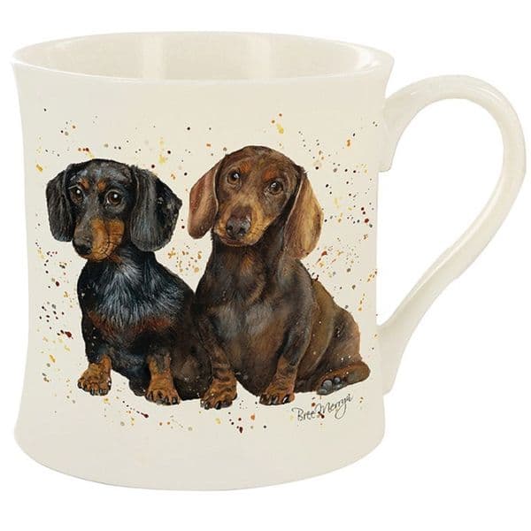 Bree Merryn Fine China Slinky & Scooter Dachshund Dog Tea/Coffee Boxed Mug 8.5cm