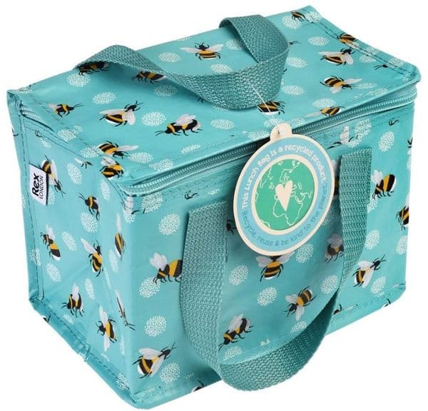 Eco Bumblebee Woven Thermal Cool Bag Lunch Bag Box School/Leisure 14x20x15cm