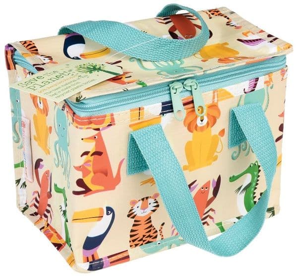 Eco Friendly Animal Design Woven Thermal Cool Bag Lunch Bag Box School/Leisure 14x20x15cm