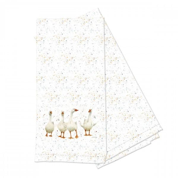 Pair Bree Merryn Goose Women Duck Tea Towel Home Cook Eco Organic Cotton 70x50cm