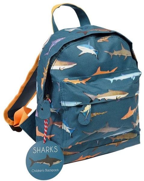 Sharks Toddler Children Small Ruck Sack Backpack School Bag 21x18x10cm
