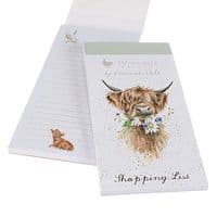 Wrendale Designs Illustrated Daisy Coo Magnetic Shopping List Pad 21x10cm