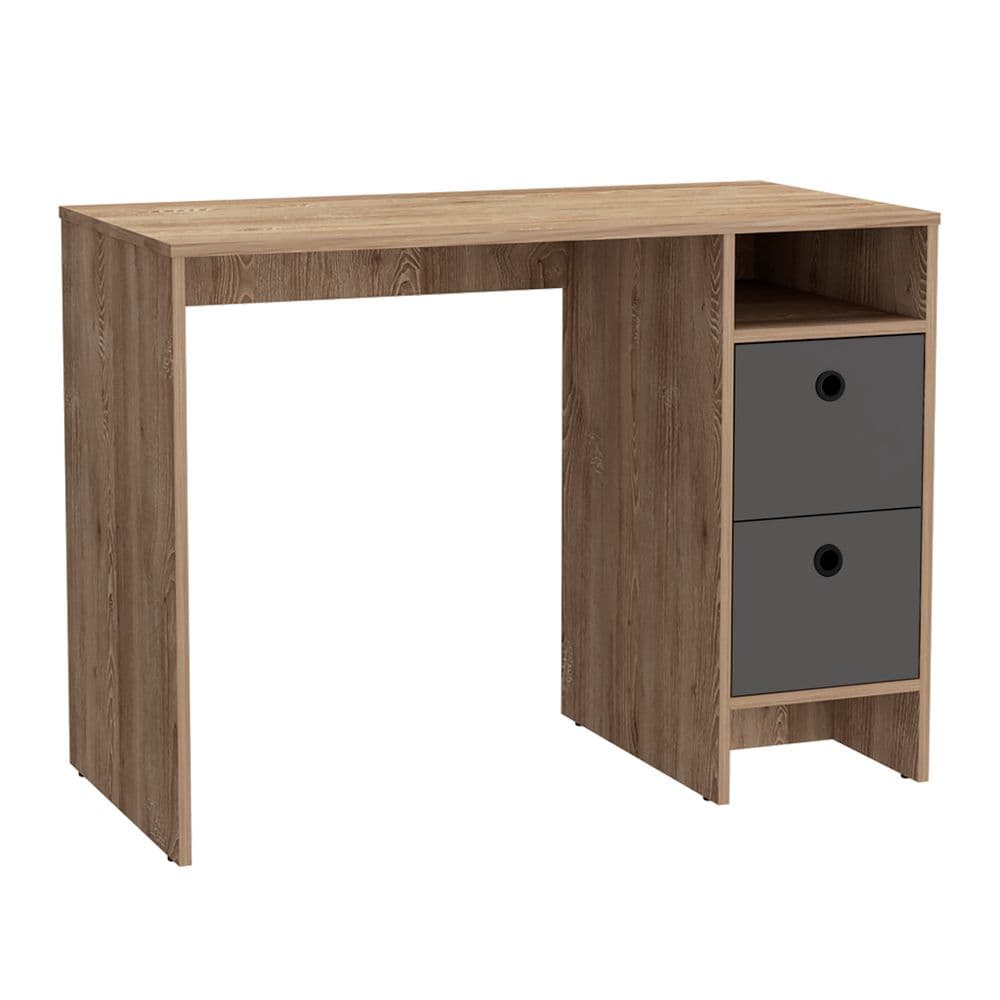 Biretta desk with two drawers