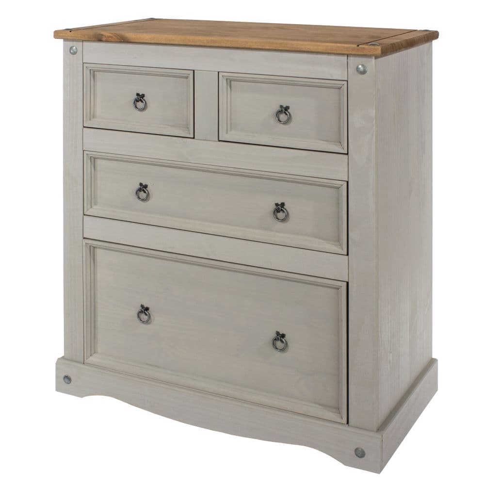 Cabo Grey 2+2 drawer chest