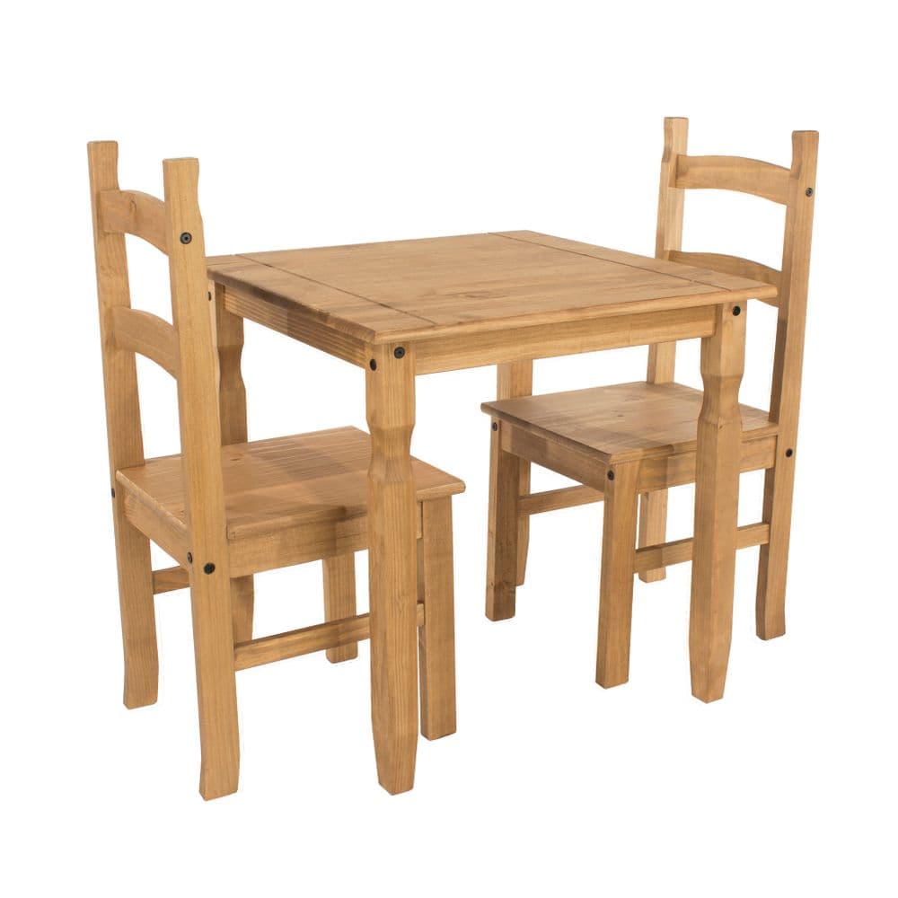Cabo square dining table & 2 chair SET
