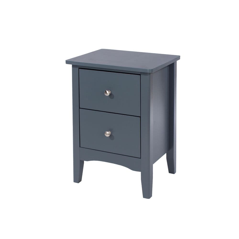 Gunnison Blue 2 drawer bedside cabinet