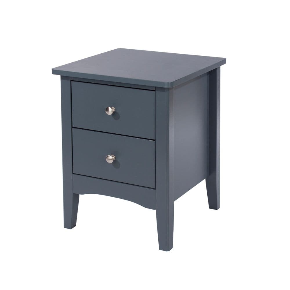 Gunnison Blue 2 petite drawer bedside cabinet