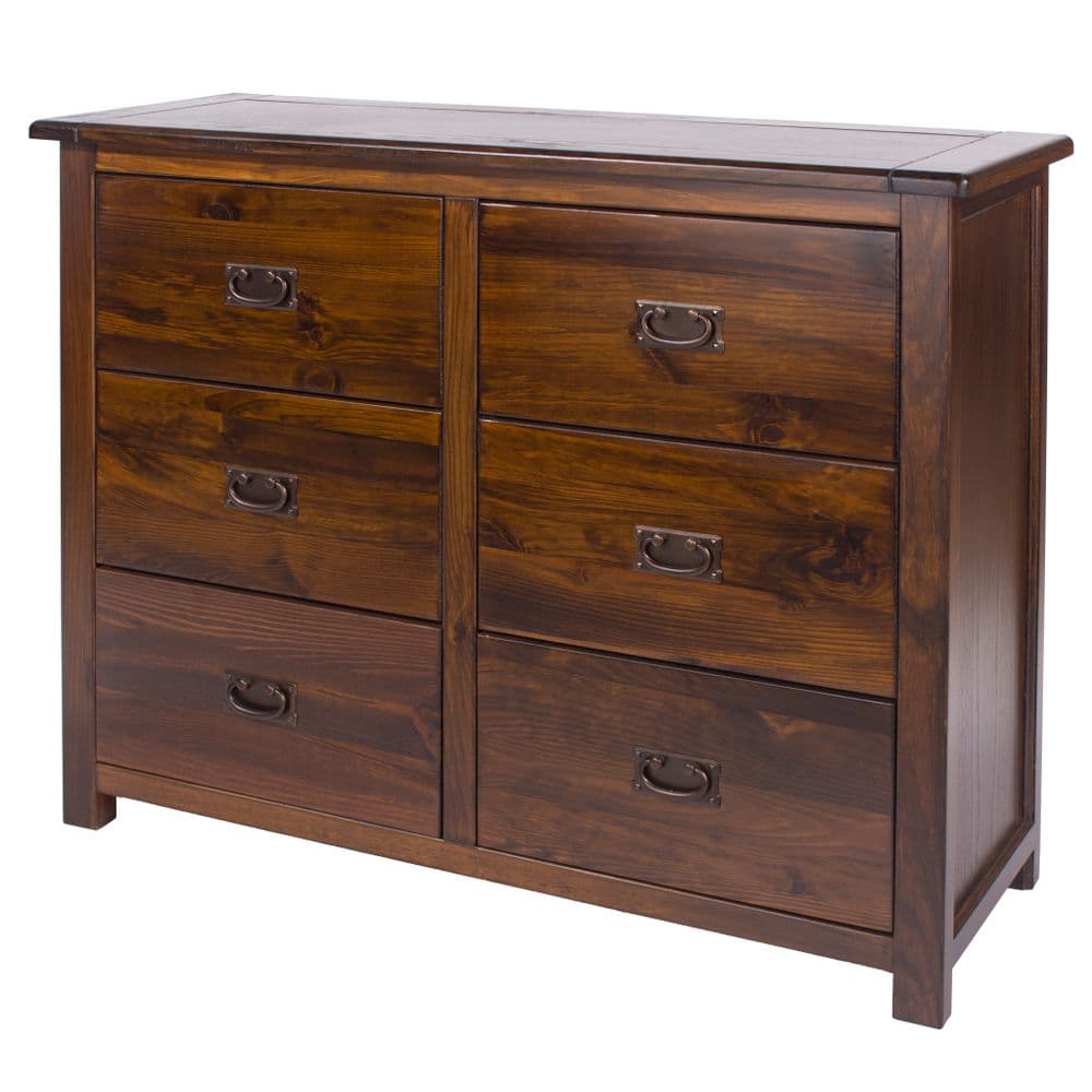 Hudson 3+3 drawer wide chest