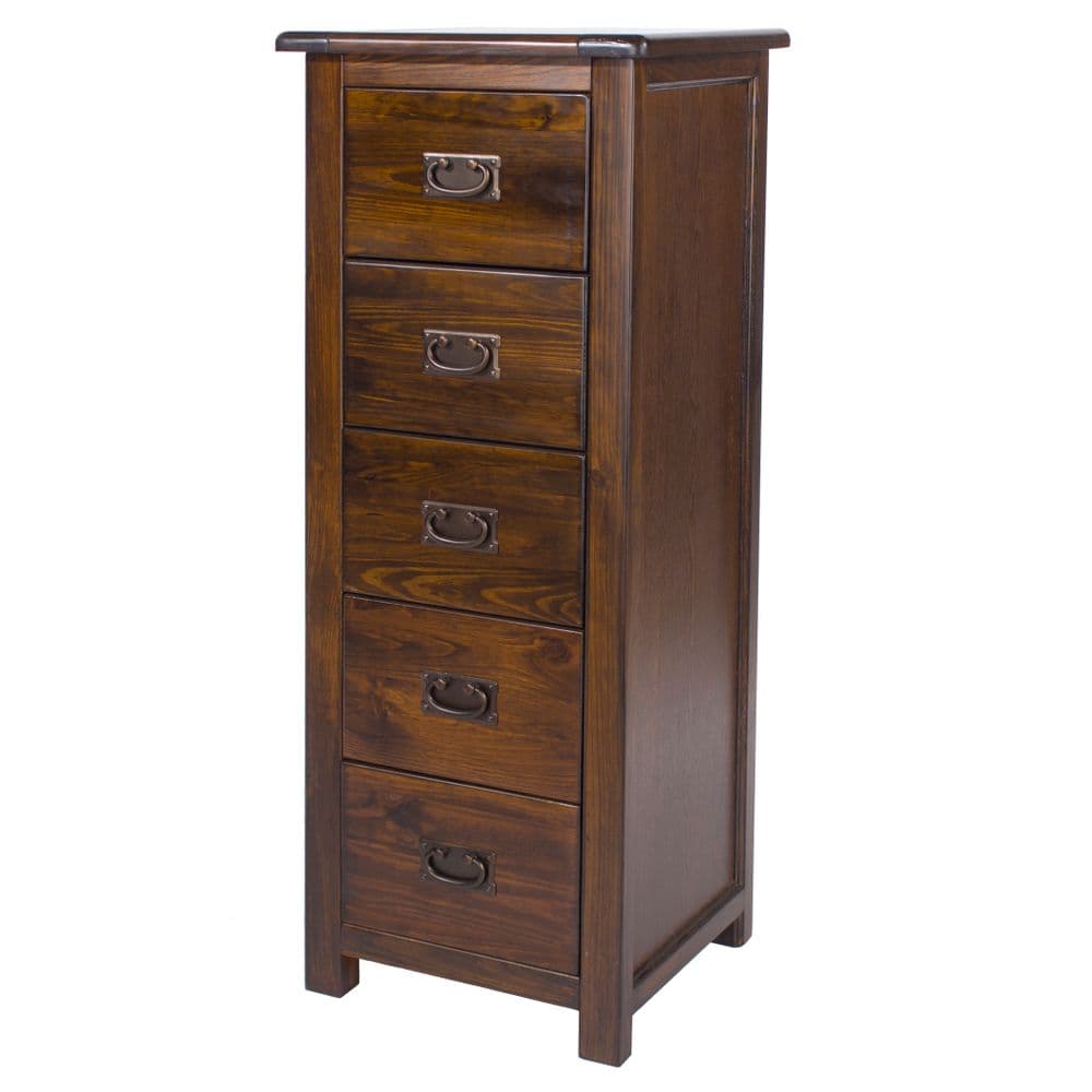 Hudson 5 drawer narrow chest