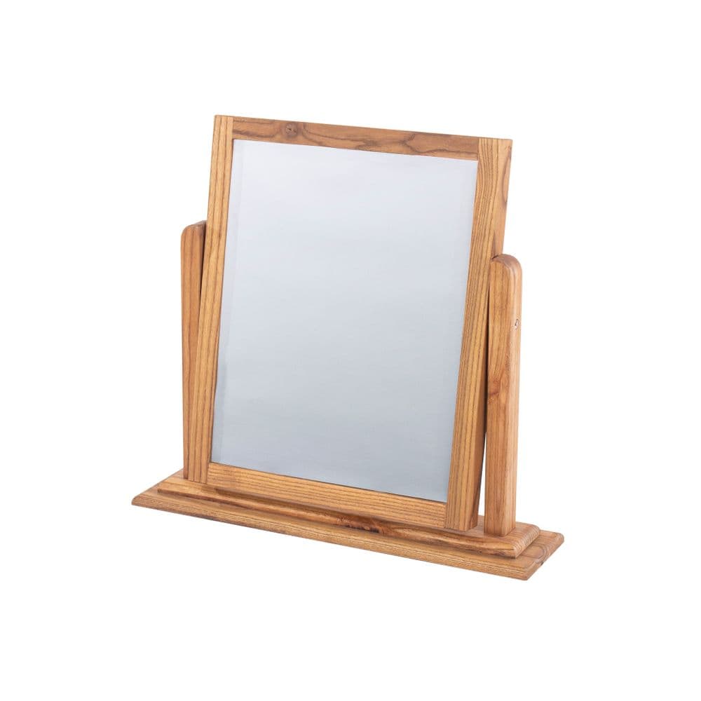 Kinross single mirror, oak finish (requires assembly)