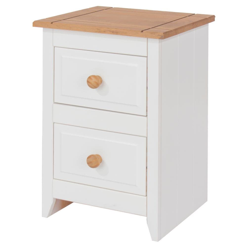 Pagosa 2 drawer petite bedside cabinet