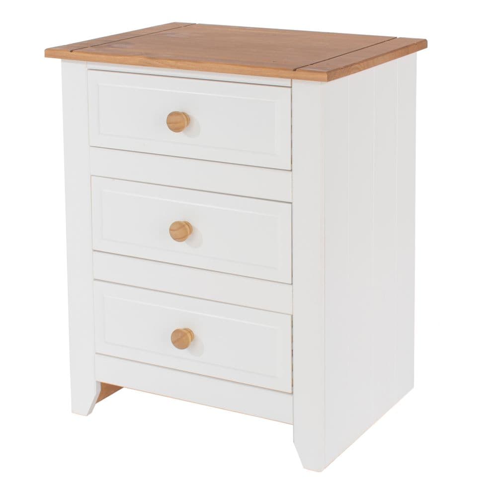 Pagosa 3 drawer bedside cabinet