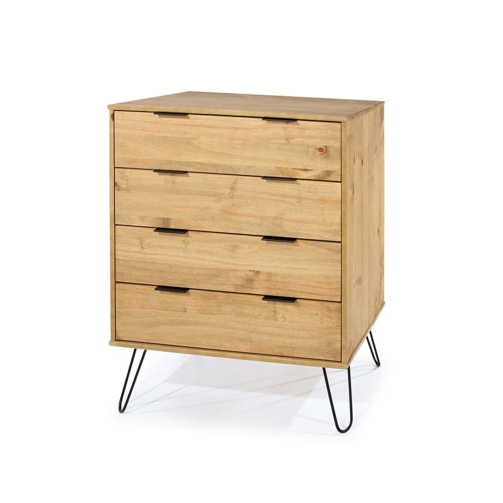 Rustic Pine 4 drawer chest of drawers