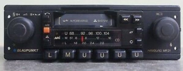 (81-84) BLAUPUNKT  MR 21 4xSTEREO FM RADIO CASSETTE PORSCHE MERCEDES FERRARI ROLLS ASTON