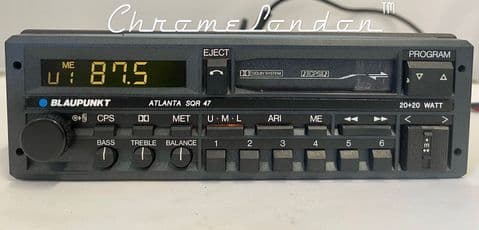 (86-88) BLAUPUNKT  ATLANTA SQR 47 Stereo Radio Cassette  *MINT-WARRANTY*  PORSCHE FERRARI ASTON BMW