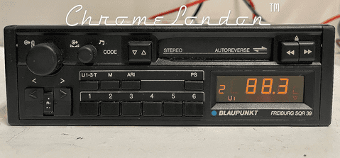 (89-93) BLAUPUNKT FREIBURG SQR39 Stereo Radio Cassette MERCEDES 190E ROLLS FERRARI VW PORSCHE 911