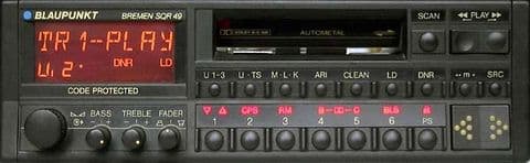 (89-94) BLAUPUNKT BREMEN SQR 49 Vintage Classic car Radio Cassette  PORSCHE 964 911 FERRARI ROLLS