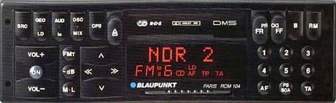 (92-96) BLAUPUNKT PARIS  RCM 104 Vintage Classic Car FM Radio Cassette Ferrari Porsche Audi  BMW (1)