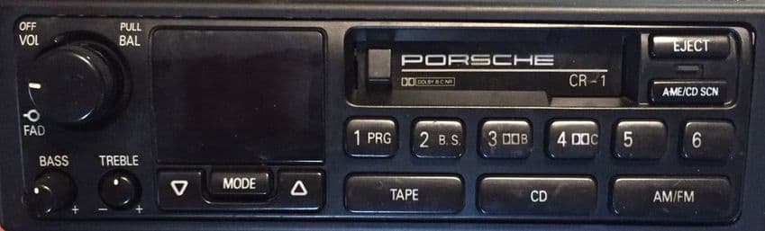 (93-97) PORSCHE CR-1 US/ROW AM FM RADIO CASSETTE - 993 964 928 968 944