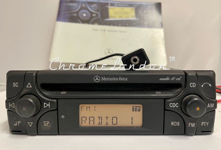 (98-02) MERCEDES-BENZ AUDIO 10 radio CD + FULL BLUETOOTH W124 R129 W126  SLK CLK 190E