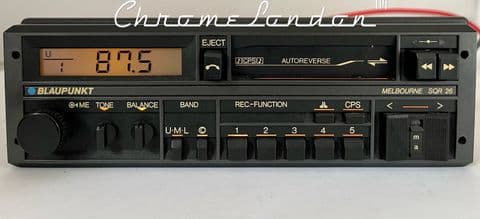 (85-89) BLAUPUNKT MELBOURNE SQR 26 Stereo Radio Cassette MERCEDES R107 SL 190E PORSCHE