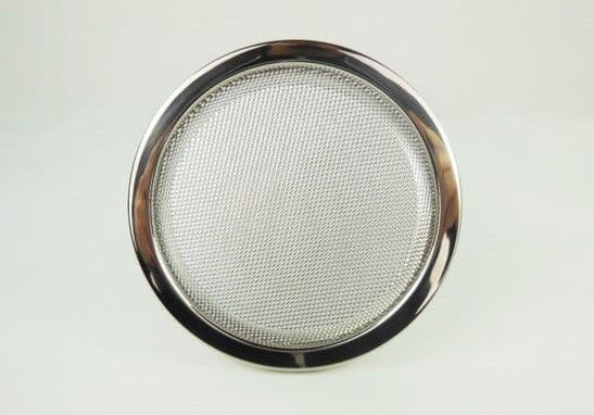 2x CHROME SPEAKER GRILL & COAXIAL SPEAKERS 6.5