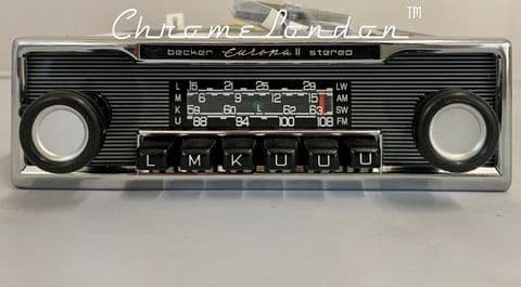 BECKER EUROPA II STEREO 992 MODERNISED Classic Car AM FM Radio 4xSTEREO USB BLUETOOTH *DAB+ BMW