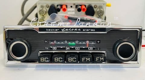 BECKER EUROPA  STEREO US Vintage Classic Car FM Radio AMP+MP3 MERCEDES SL 113 PAGODA PORSCHE 911