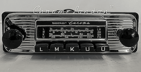 BECKER EUROPA Vintage Classic Car FM Radio +MP3  MINT MERCEDES 190SL ASTON FERRARI JAGUAR ALFA