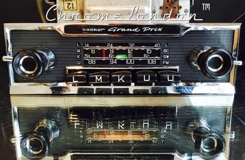 BECKER GRAND PRIX TR Vintage Chrome Classic Car FM Radio +AMP+MP3 MERCEDES SL 113 PAGODA