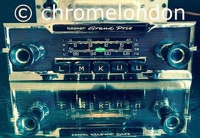 BECKER GRAND PRIX US WONDERBAR Vintage Classic Car FM Radio +AMP MP3 *video MINT FERRARI 330 250 275 MERCEDES 190 SL PAGODA JAGUAR ETYPE