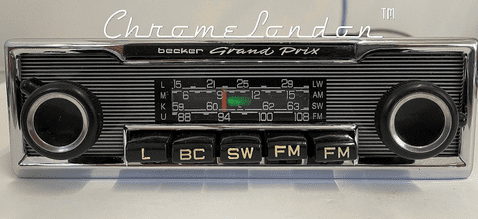 BECKER GRAND PRIX (US) Wonderbar VintageClassic Car FM Radio MERCEDES PAGODA PORSCHE ETYPE FERRARI