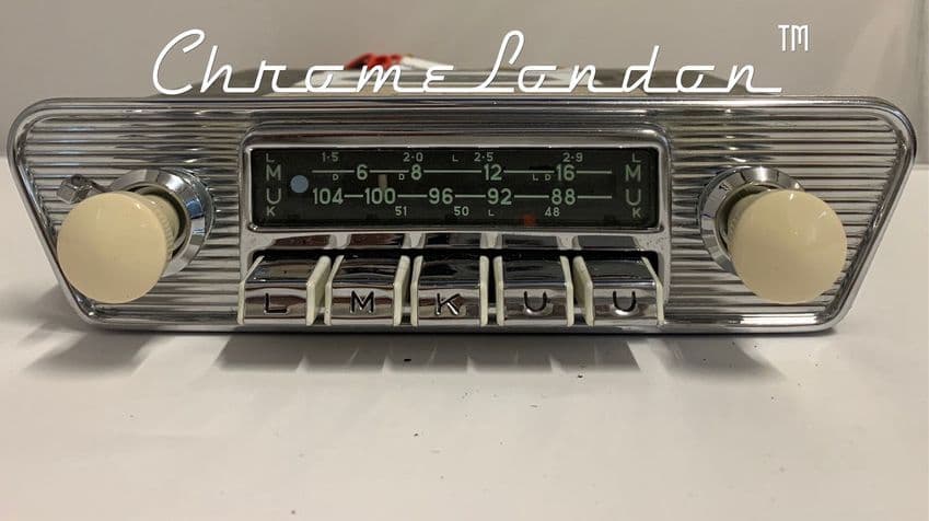 BLAUPUNKT DORTMUND DELUXE  Vintage Ivory Classic Car FM Radio +MP3  JAG ETYPE PORSCHE AMPHICAR