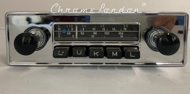 BLAUPUNKT ESSEN Vintage Chrome Classic Car FM Radio +MP3 ASTON DB TR6 JAG ETYPE MG