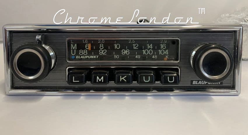 BLAUPUNKT FRANKFURT Vintage Pinstripe Classic Car FM Radio MERCEDES 107 SL 114 115 116 PORSCHE ROLLS